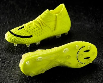 

Original Outdoor Men Soccer Shoes Football Boots High Ankle Kids Cleats Training Sport Sneakers Dropshipping