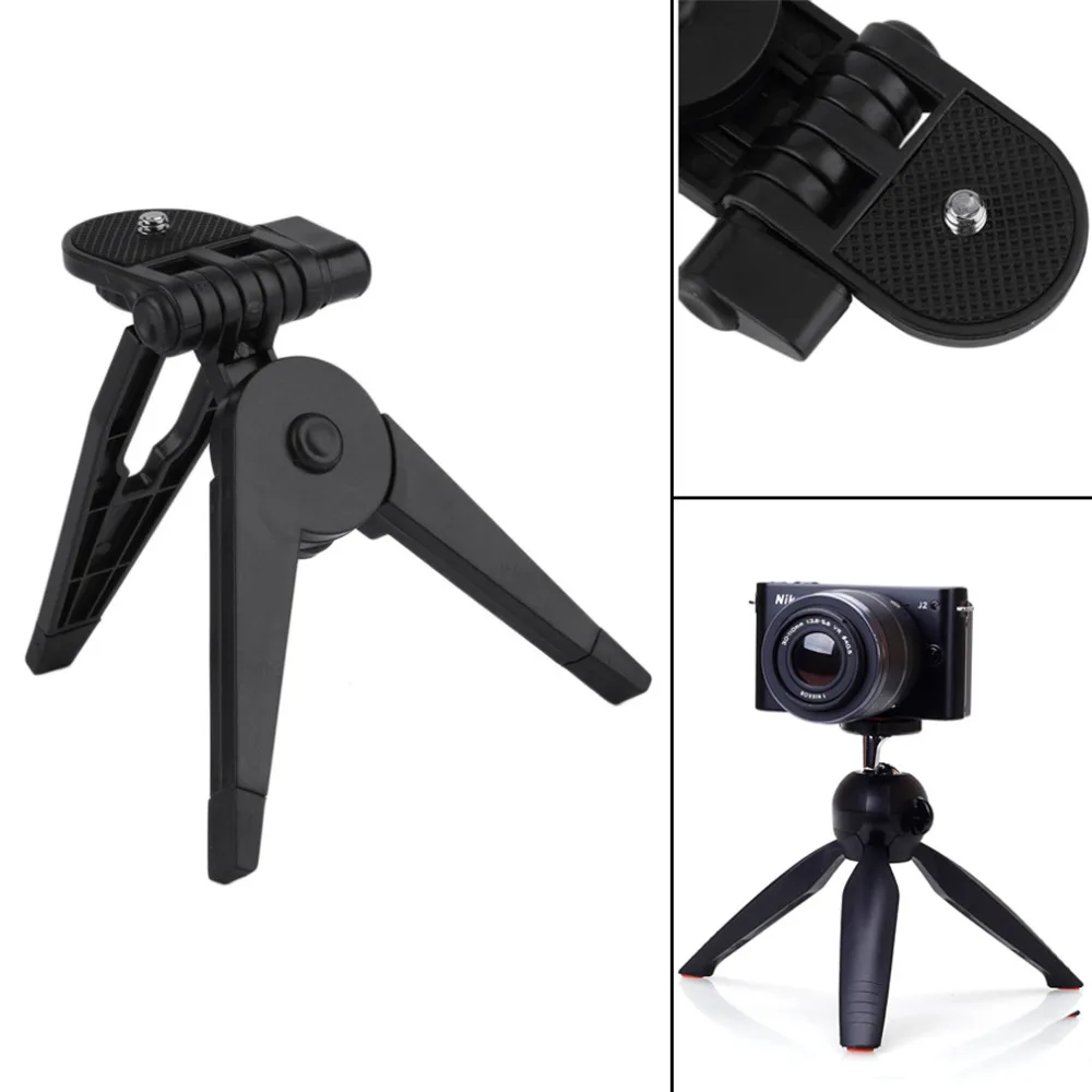 Мини пластиковый складной штатив для фотосъемки настольная подставка Монтажный кронштейн для видеокамера камеры DSLR SLR черный горячий