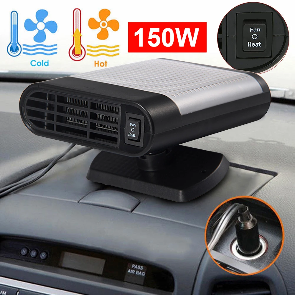 12 V 150 W Non-Slip кабины теплее автомобиля лобового стекла автомобиля интерьер автомобиля нагреватель Портативный влагоулавливатель быстрый нагрев Керамика антиобледенитель