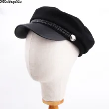 [Meltryllis] зимние шапки для женщин Военная Кепка Винтаж Хлопок Шерсть Берет Бейсболка Gorras planas Кепка s Повседневный женский головной Убор