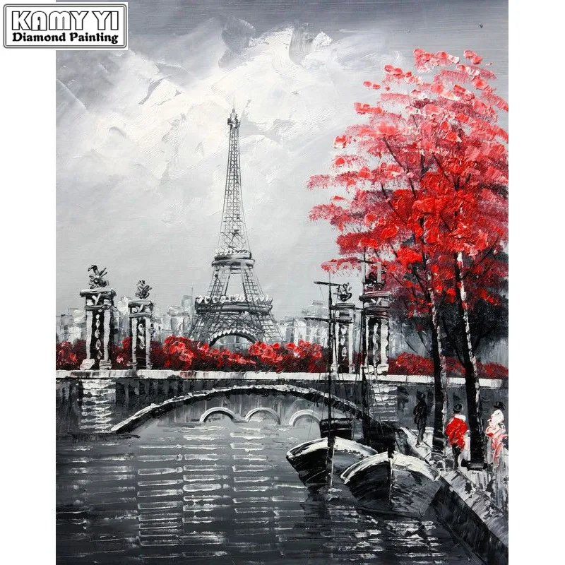 

NEW Wedding decoration gift diamond painting full square/Round paris,diy diamond mosaic,5d diy,diamond embroidery landscape