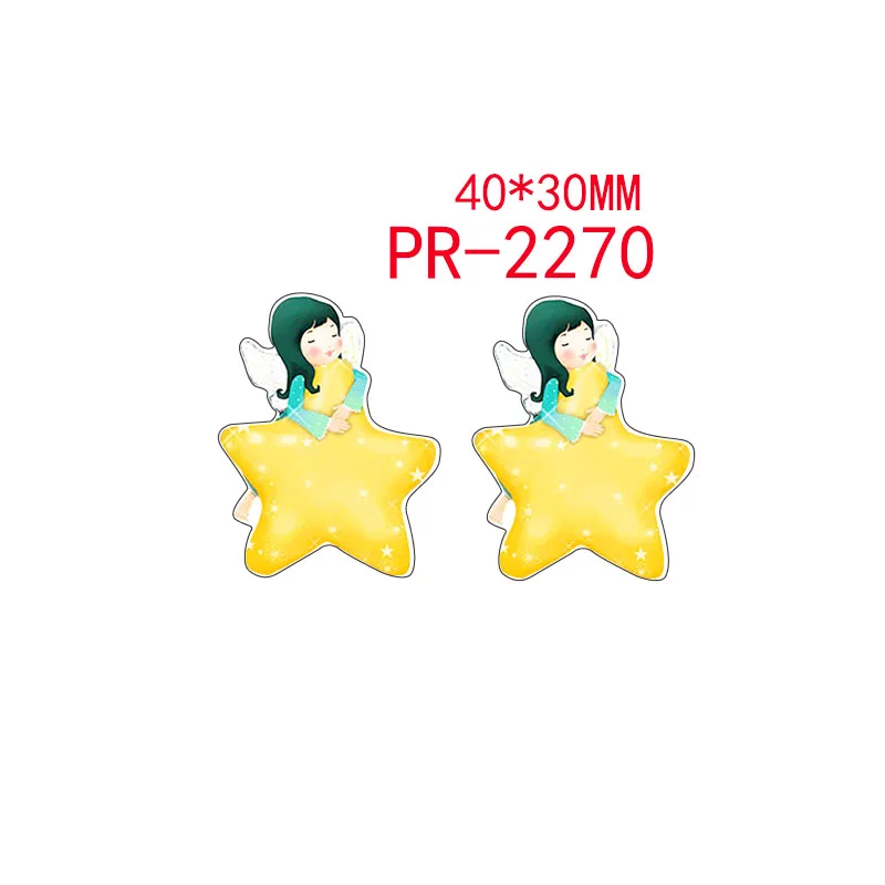 2270 30 шт мультфильм персонаж плоское украшение из смолы pr 2265 - Цвет: 2270