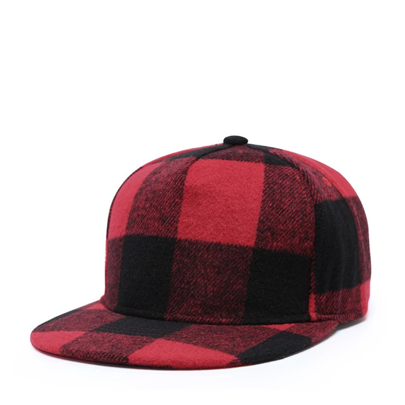 Высокое качество клетчатая кепка хип-хоп кепка Snapback для мужчин и женщин Осень Зима 3 на выбор