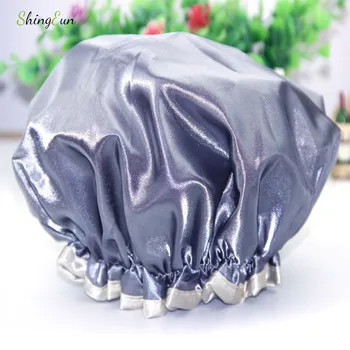 

Satin Bonnet Sleeping Cap Adjustable Satin Cap for Night Sleeping/Bath Reversible Double Layer Women Men Unisex Cap