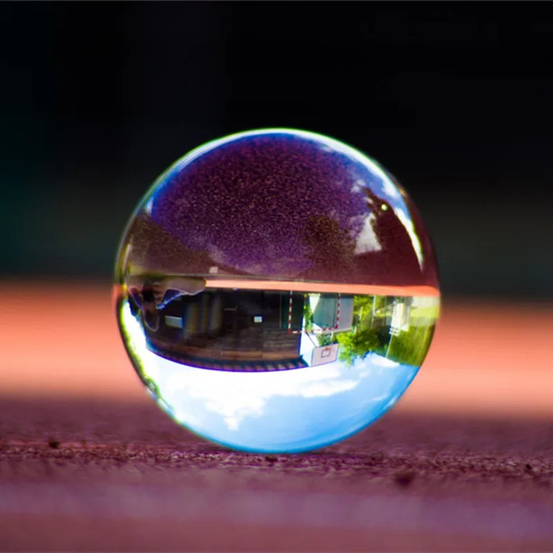 

50/60/70/80/90/100/110mm Photography Crystal Lens Ball Asian Quartz Clear Magic Glass Ball Portable Bag for Photo Shooting
