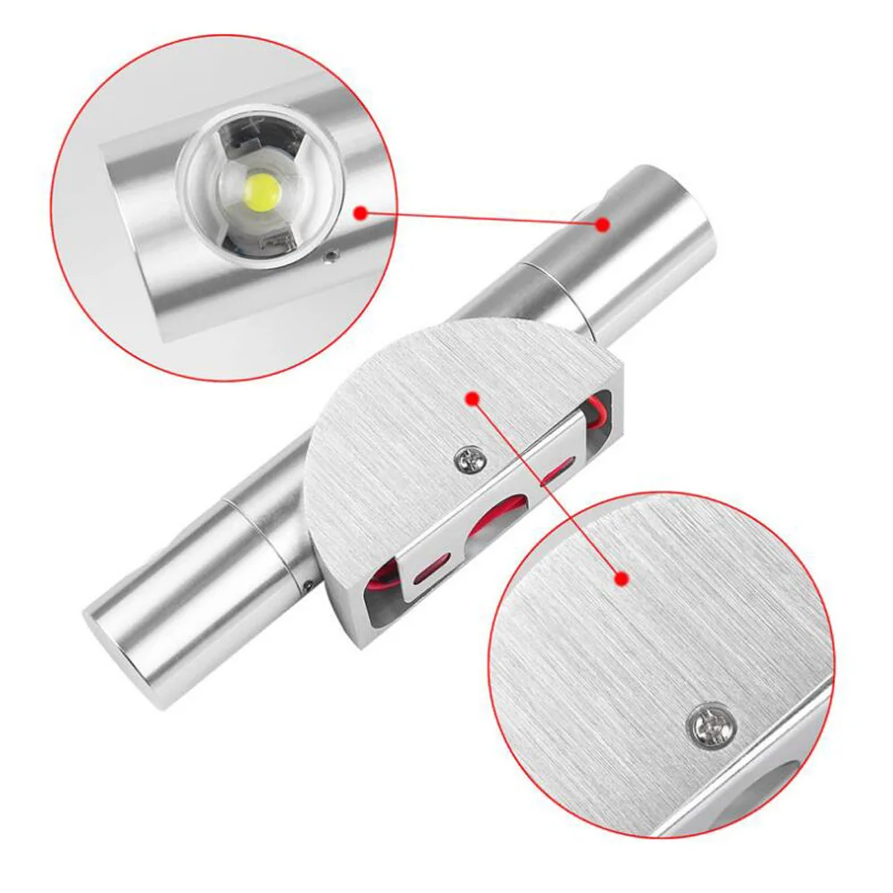 360 Degree Rotating LED Wall Lights 2W 6W AC85-265V Modern Wall-Mounted Sconce Lamp Home Living Room Mirror Bedroom Bed-Lighting 5