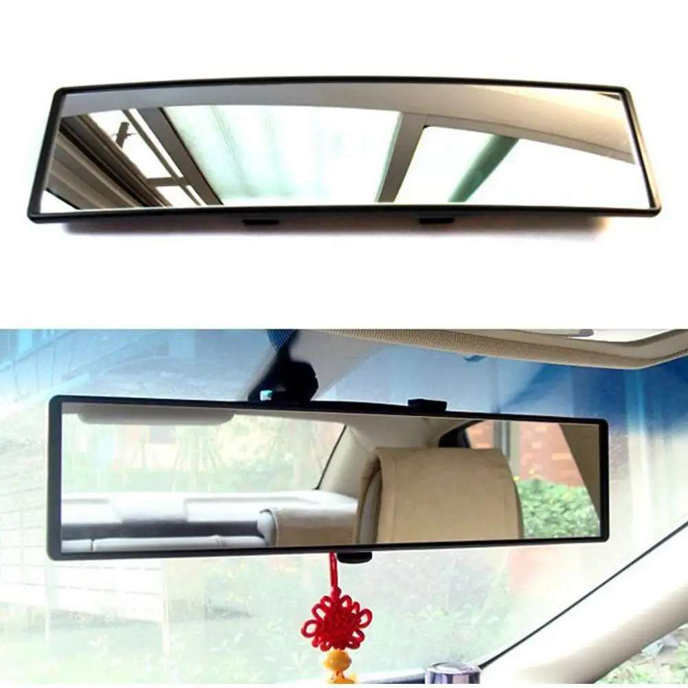 Auto Car 300mm Wide Convex Curve Interior Clip on Rear View Mirror Extender 
