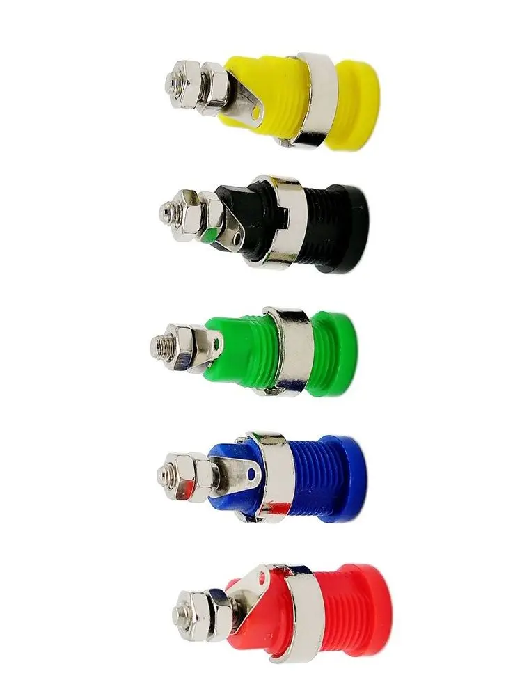 10Pcs 4mm Multimeter Instrument Buchse 4MM Binding Post Bananen Buchse Panel Mount Test Sonde Stecker – Detail 1