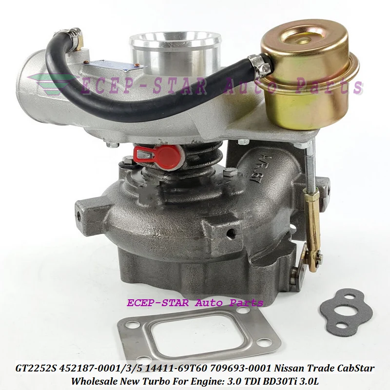 Turbo GT2252S 452187 452187-0001 452187-0003 452187-0005 14411-69T60 709693 452187-5006S для Nissan Trade, купить BD30Ti 3,0 TDI