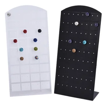 

Hot sale 24/48/72 Holes Jewelry Display Stand Organizer Holder Plastic Earring Show Case