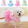 Funny Dog Fashion Wedding Dress Skirt Puppy Clothing