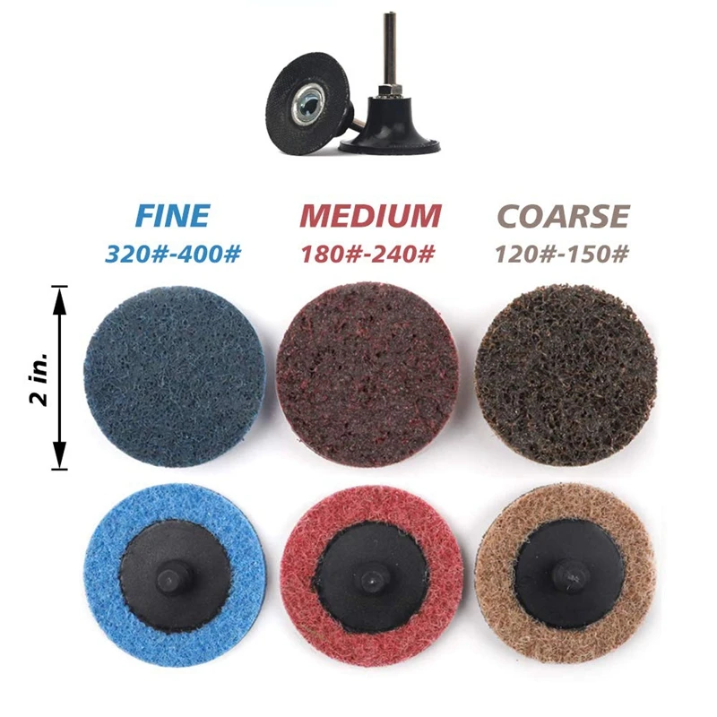 49 шт. диски Roloc быстросменный шлифовальный диск с 1/4 дюймовым держателем тонкие