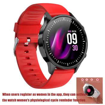 

Women Smart Watch G21 Female Physiological Function Reminder Heart Rate Blood Pressure Monitoring IP68 Waterproof Fitness Watch