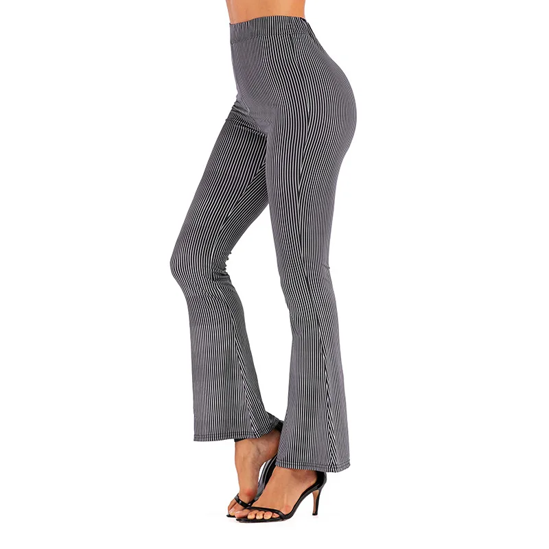 Высокое качество женские штаны с леопардовым принтом высокой талией Slim Fit Брюки