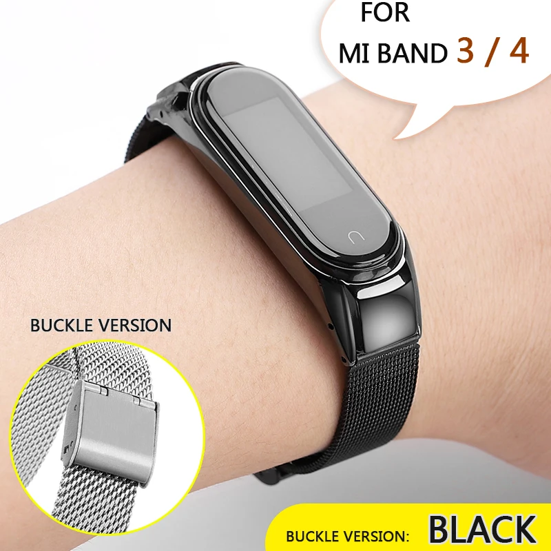 Протектор/браслет mi band 3 4 ремешок для Xiaomi mi band 4 3 ремешок/браслет для mi Band 4 3 ремешок металлические ремни из нержавеющей стали - Цвет: 018A