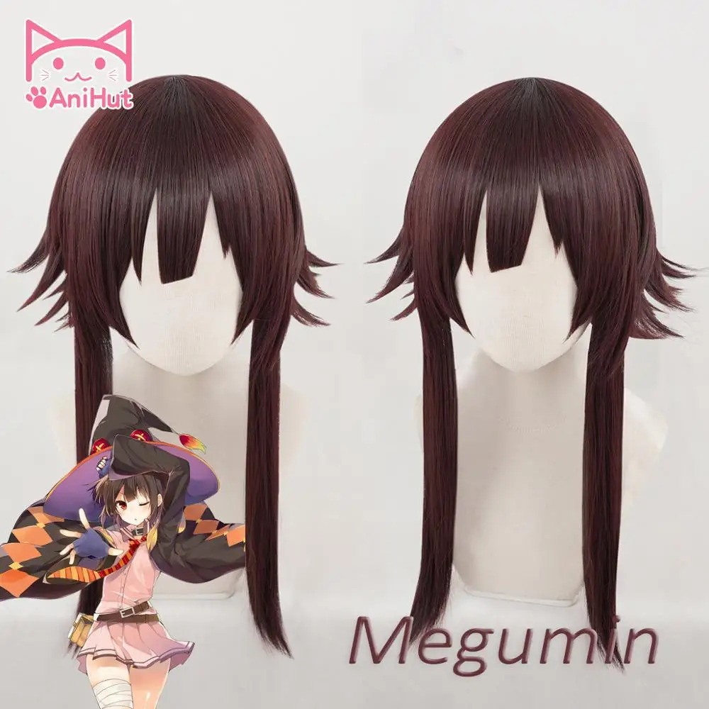 【anihut】megumin Cosplay Wig Anime God's Blessing On This Wonderful ...