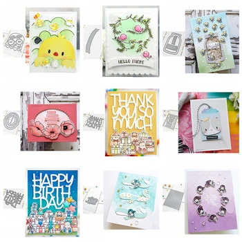 

Word Letter Board Jar Die Cuts Metal Cutting Dies for DIY Scrapbooking Cards Crafts 2020 New Dies 06