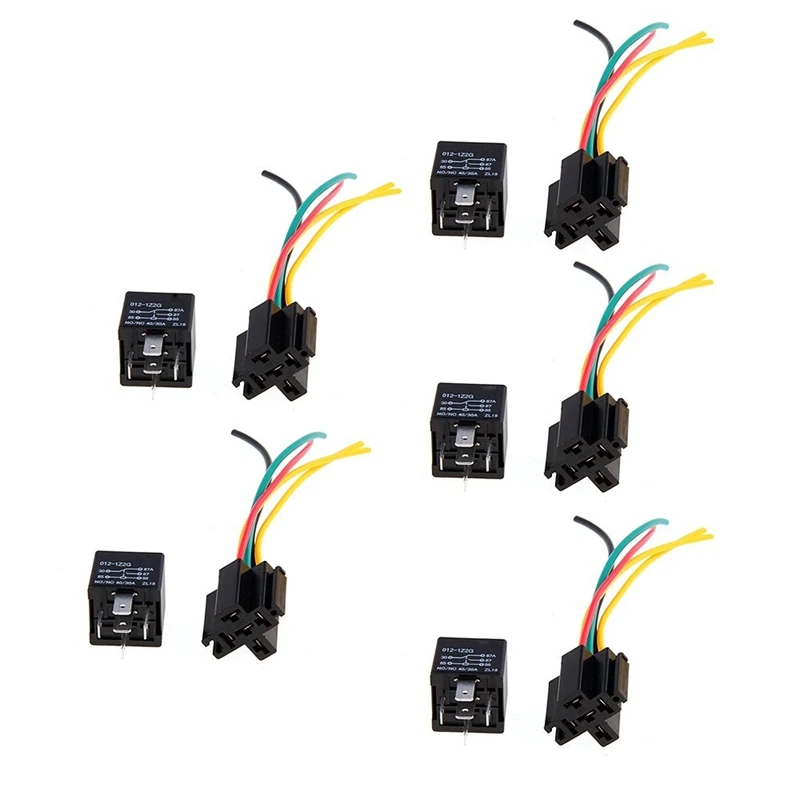 FFYY-5 ретранслятор реле 5 Pin12V 30/40A+ 5 кабель Разъем для автомобильные