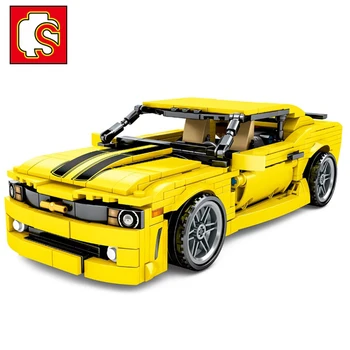 

SEMBO Technic Car Moc Racing Supercar Model City Vehicle Building Blocks Bricks Movie 2 Education Toys For Boys Christmas Gifts