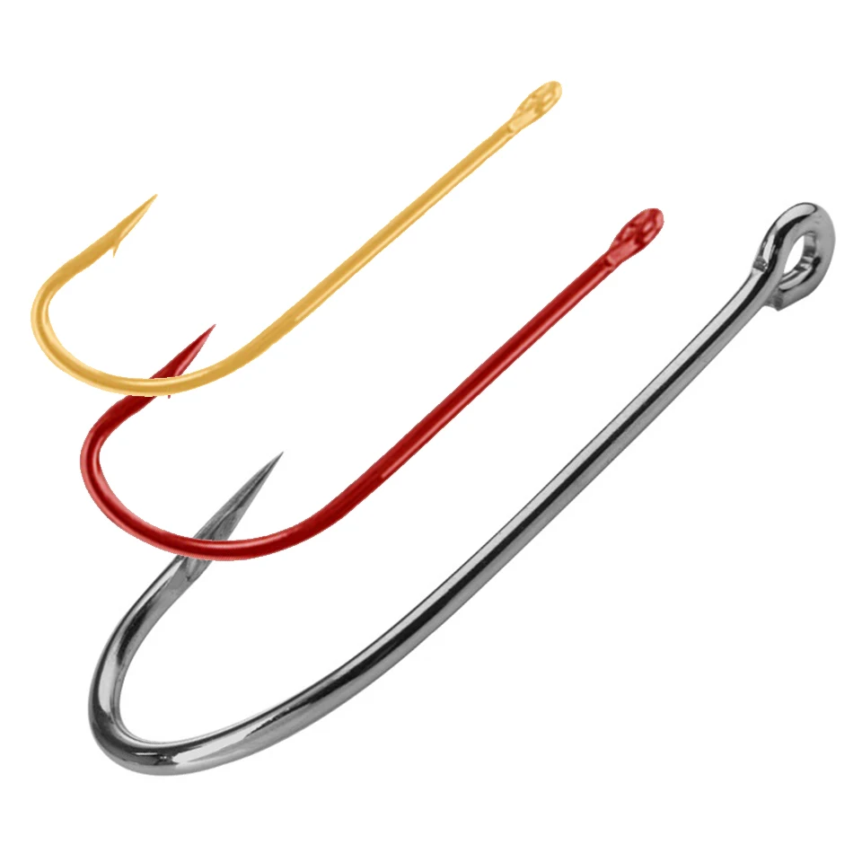 Высококачественные рыболовные крючки с бородкой из высокоуглеродистой стали 150