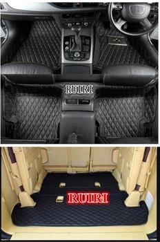 

Custom full set car floor mats + trunk mat for Right Hand Drive Lexus LX 570 7 seats 2020-2007 waterproof carpets for LX570 2019