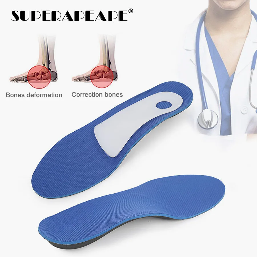 Orthotic High Arch Heel Support Insoles Flatfoot Feet Shoe Pad Plantar Fasciitis