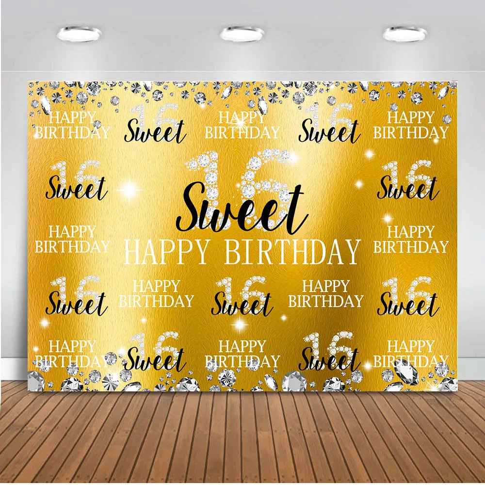 

Birthday Party Photography Backdrop sweet 16 birthday party step repeat photophone customize backdrops photo photozone