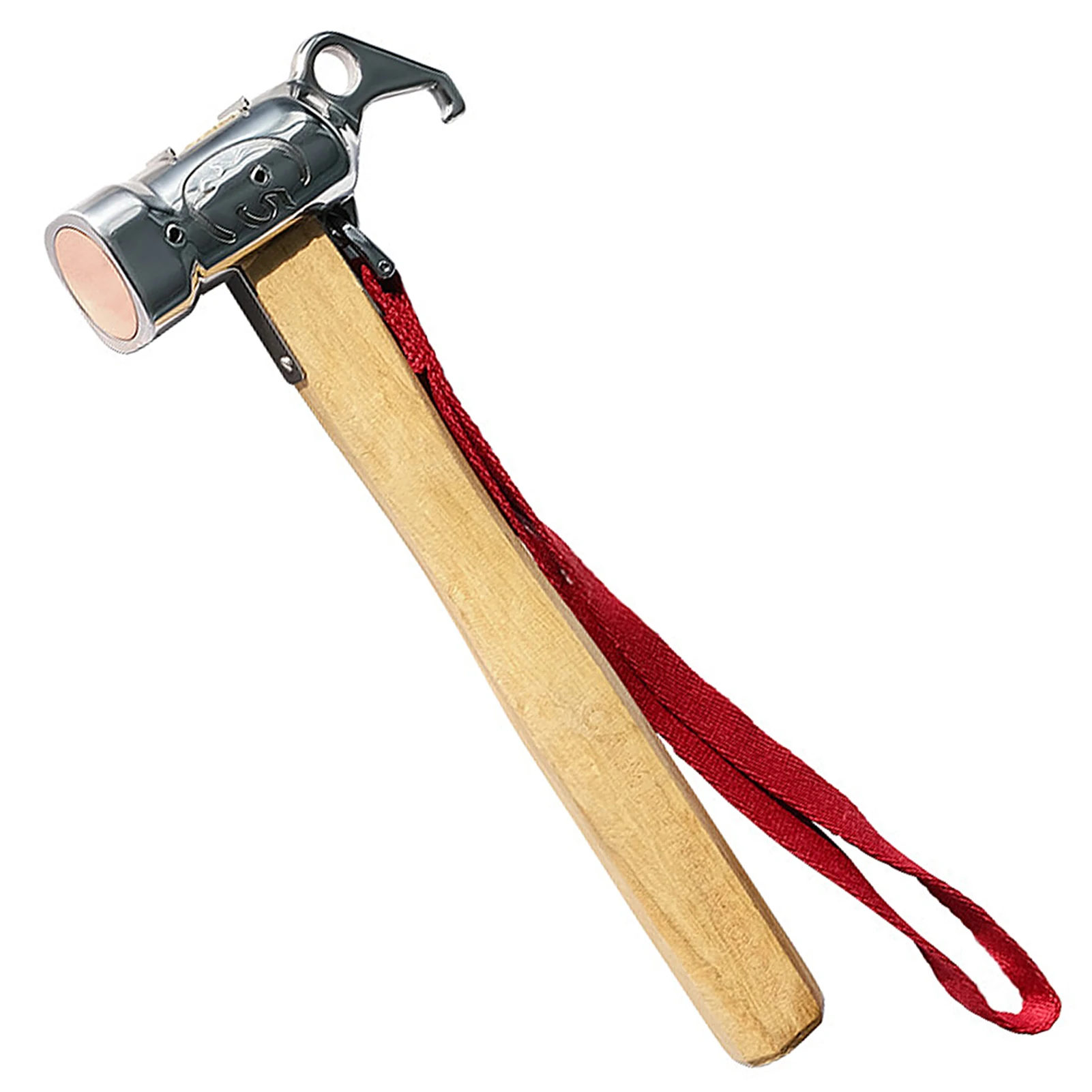 Outdoor Camping Nail Hammer Stainless Steel Tent Stake Hammer with Lanyard for Backpacking Hiking Camping Equipment CAMPINGMOON