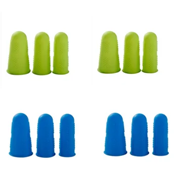 

Silicone Finger Protectors 12 Pieces Finger Protectors Hot Glue Finger Caps for Sewing Adhesives Scrapbooking in 3 Sizes