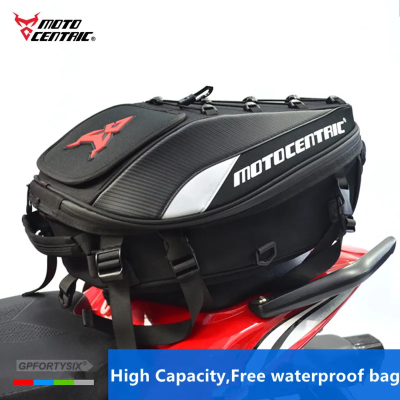 Wasserdichte Motorrad-Schwanztasche Multifunktions-Motorrad-Rücksitztasche  Große Kapazität Motorradhelm-Tasche Fahrer-Rucksack