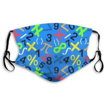 

LAURA FERGUSON Half Face Mask with Filter Unisex Tactical Winter Face Cover for Snowboarding Math and Art Pattern