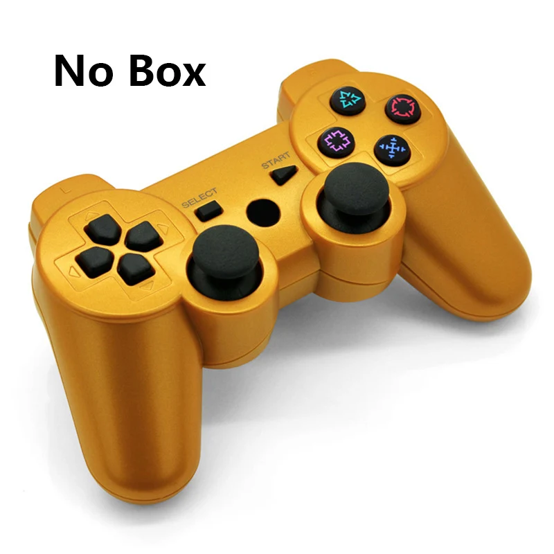 Bluetooth беспроводной джойстик двойной вибратор для PS3 ForDualshock3 сменный контроллер геймпад forPlay Station 3 Аксессуары - Цвет: Gold No Box