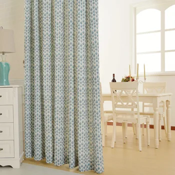 

Modern Simple Chinese Style Curtains Polyester Cotton Printing Curtains for Living Room and Bedrooms Blackout Curtains