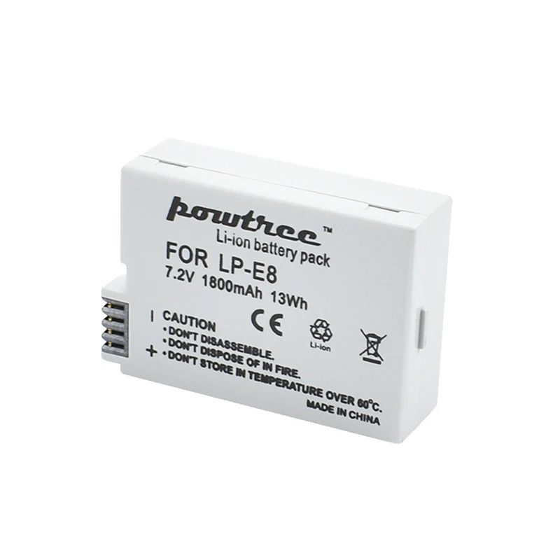 1 Battery Turpow 1800 мА/ч, LP-E8 LPE8 LP E8 Батарея AKKU+ USB ЖК-дисплей Зарядное устройство для цифровой однообъективной зеркальной камеры Canon EOS 550D 600D 650D 700D X4 X5 X6i X7i T2i T3i Батарея - Цвет: 1 Battery