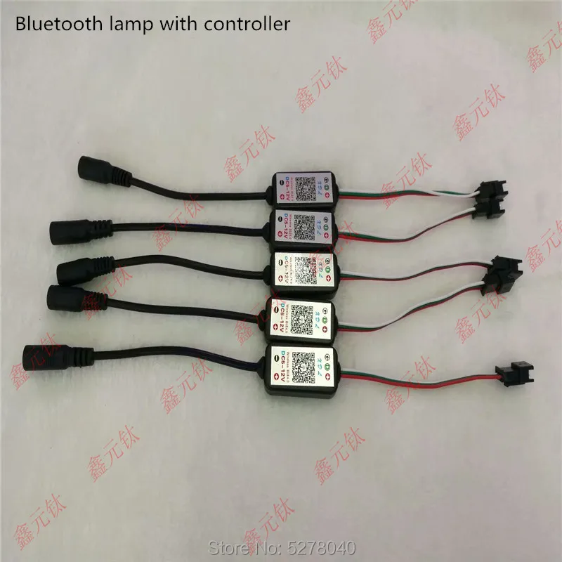 

Bluetooth lamp with controller DC5-12V RGB Wireless BLE4.0 Magic lantern with GS1903 WS2812 WS2811 SK6812 SM16703 UCS803