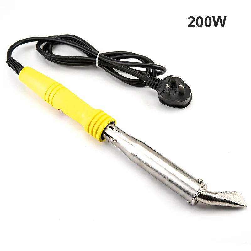 Power: 200W Soldering High Power Electric Soldering Iron 100/150/200/300W 220V Wood Handle Electric Iron Welding Equipment Power Tool