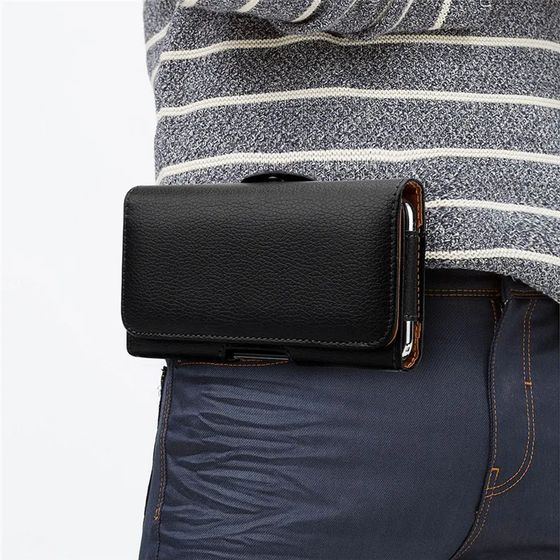 Belt Clip Holster Leather Phone Pouch (1)