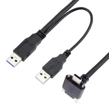 

Chenyang 8m Fit for Oculus Link VR USB 3.1 Type-C Dual Screw Locking to Standard USB3.0 Data Cable
