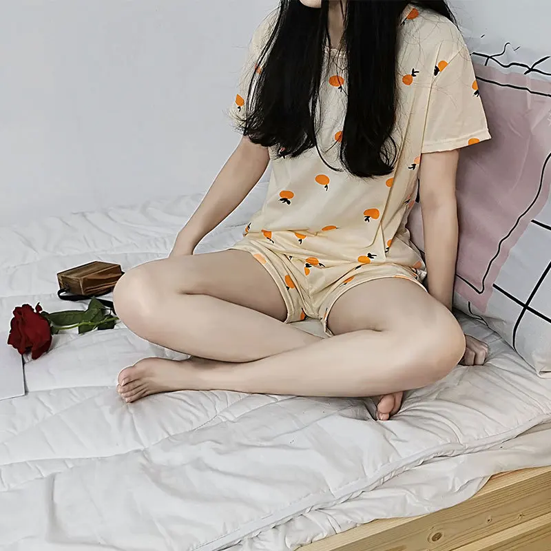 S橘子短袖套装