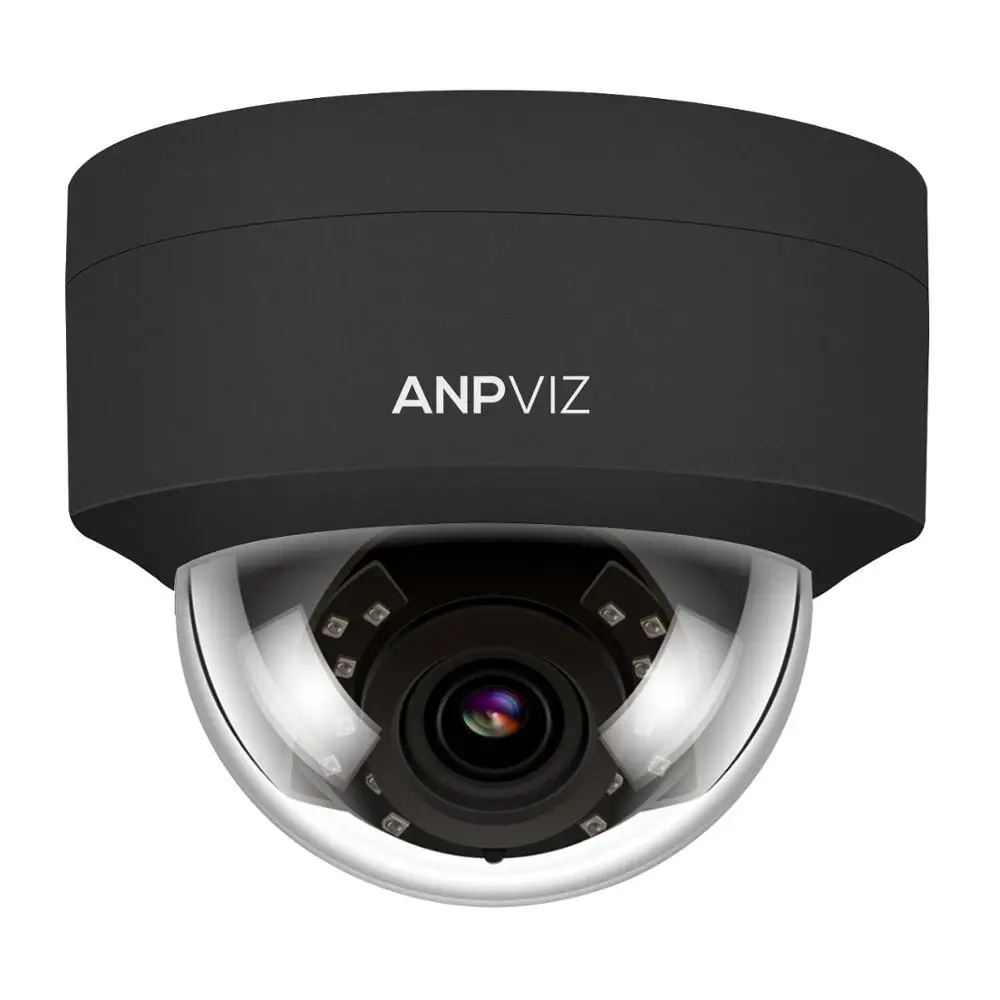 Anpviz(Hikvision совместимый) IPC-D250B 5 Мп купольная POE ip-камера с аудио домашней/наружной безопасности IR 30 м сетевой Кэм ONVIF H.265