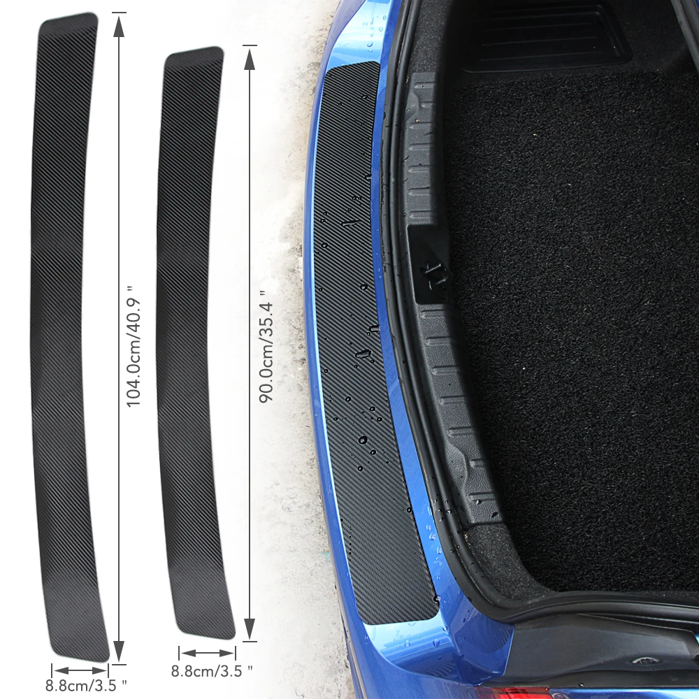 

Carbon Fiber Car Trunk Rear Bumper Sticker for Suzuki Vitara Swift Ignis Kizashi SX4 Baleno Ertiga 2016 2017 2018