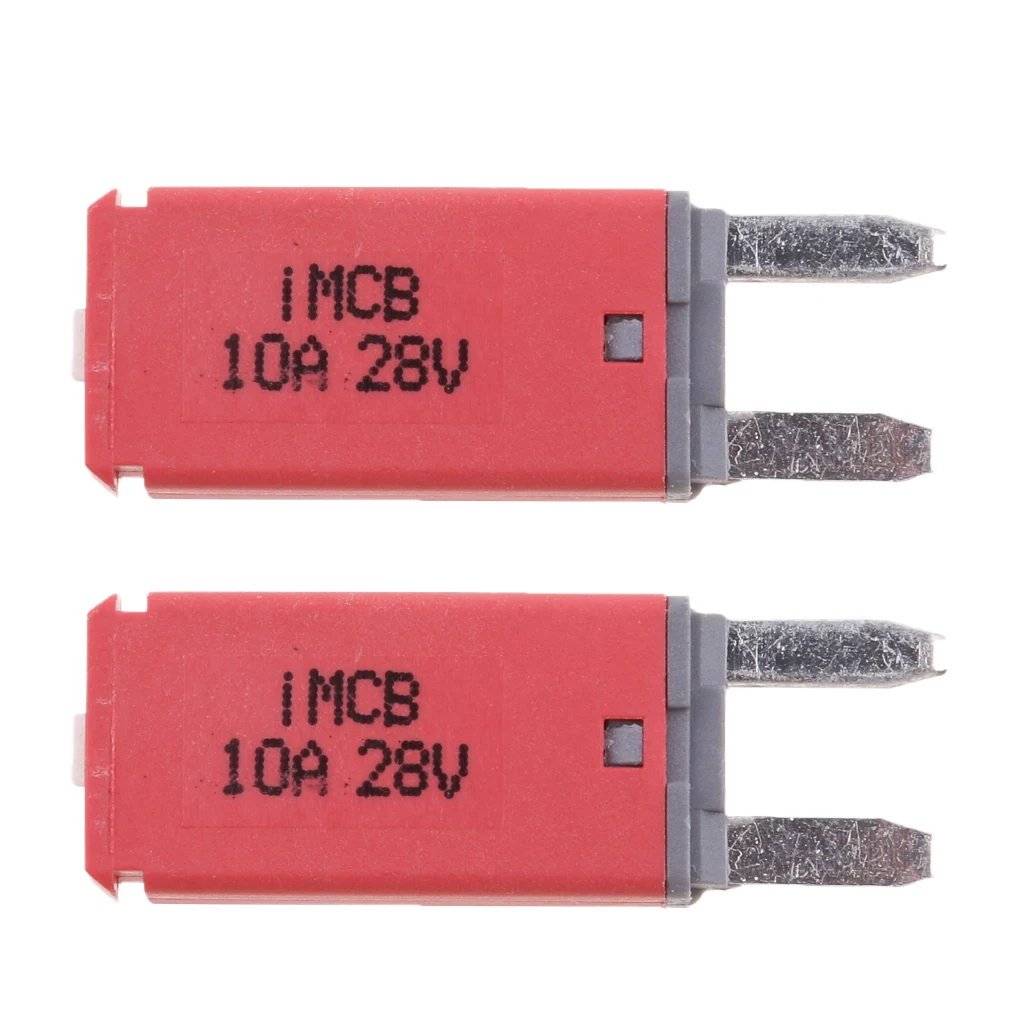 2 Pack Car ATM Mini Blade Fuse Kit Circuit Breaker Manual Reset