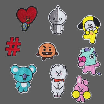 

2019 New LOVE Heart Sewing On Symbol Patches For Clothes Cartoon Animal Appliques Accessory For Kids Clothing Decor