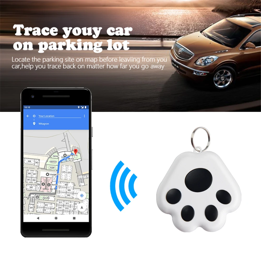 Mini Smart GPS Tracker Key Finder Locator Wireless Bluetooth Anti Lost Alarm Sensor Device Tracker For Kids Pets Car Luggage