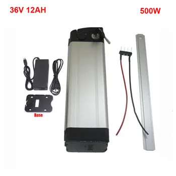 

36V 12AH Ebike silver fish Battery 350W 500W 36V Electric bicycle Li-ion 18650 Battery pack With 42V 2A Charger