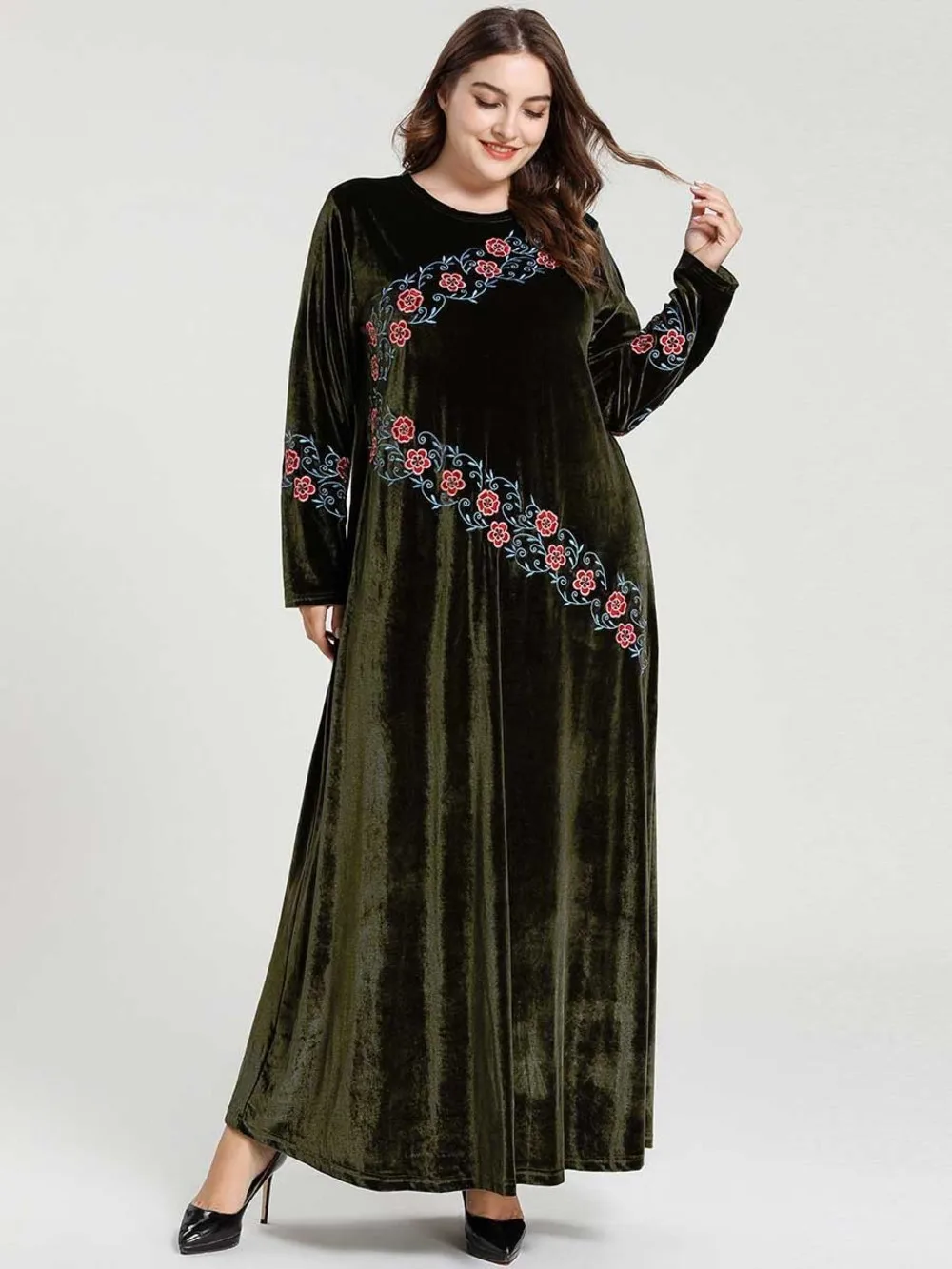 

Modest Fashion Hijab Ramadan Muslim Evening Dress Vestido For Ramadan