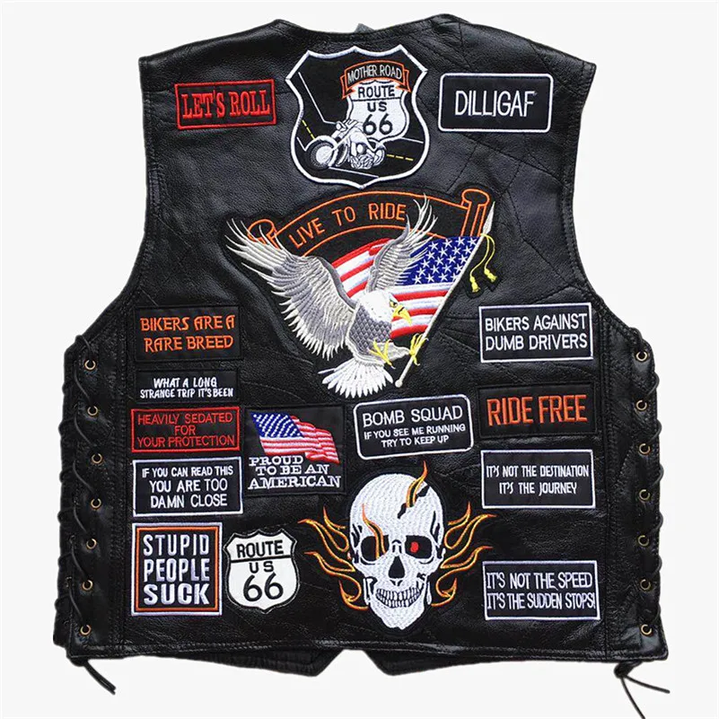Moto Vest Mens Motorcycle Jacket Biker Retro Genuine Sheepskin Leather Jacket Motorcycle Chaqueta Moto Veste Jaqueta Motoqueiro