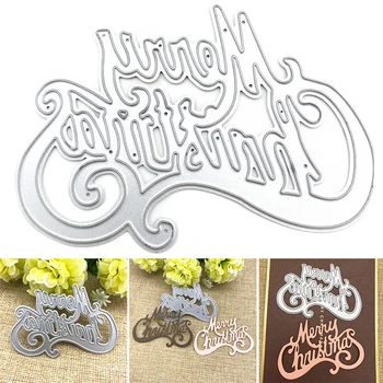 

HOT Craft Metal Cutting Dies Cut Die Mold Merry Christmas Decoration Scrapbook Paper Craft Knife Mould Blade NDS