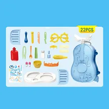 22 шт., детский набор для ролевых игр, медицинский набор для доктора медсестры, стоматолога, ролевые игры, Набор детских классических обучающих игр, подарок