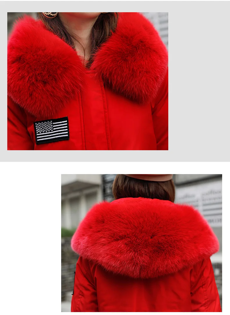 Coat women winter fur collar hooded cotton-padded warm thciken long jacket winter female outwear parka zipper coats